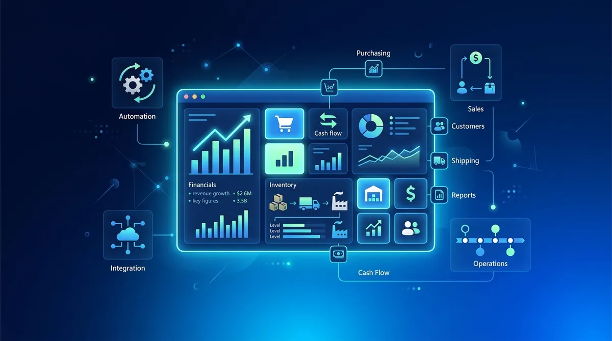 Hero illustration for the article What Is Microsoft Dynamics 365 Business Central? A Complete Guide